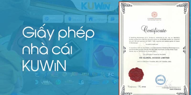 Giấy phép hoạt động hợp pháp của Kuwin
