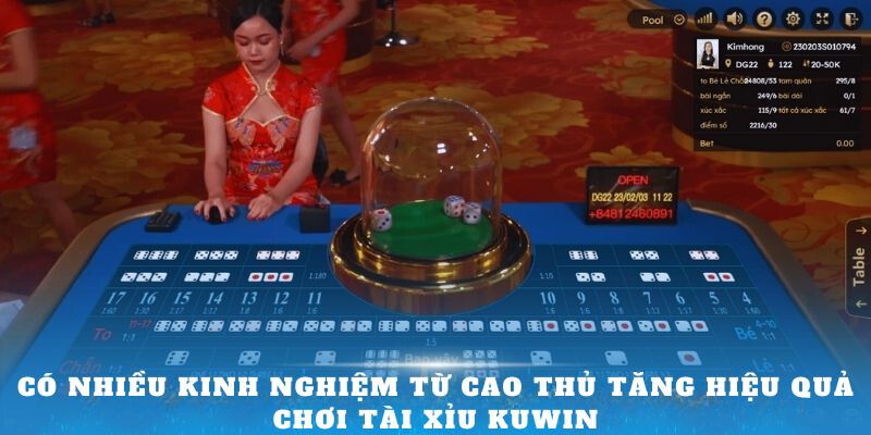 Có nhiều kinh nghiệm từ cao thủ tăng hiệu quả chơi Tài Xỉu Kuwin
